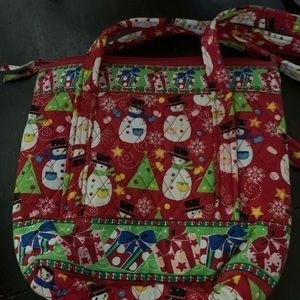 Quilted Christmas Purse. 100%cotton.